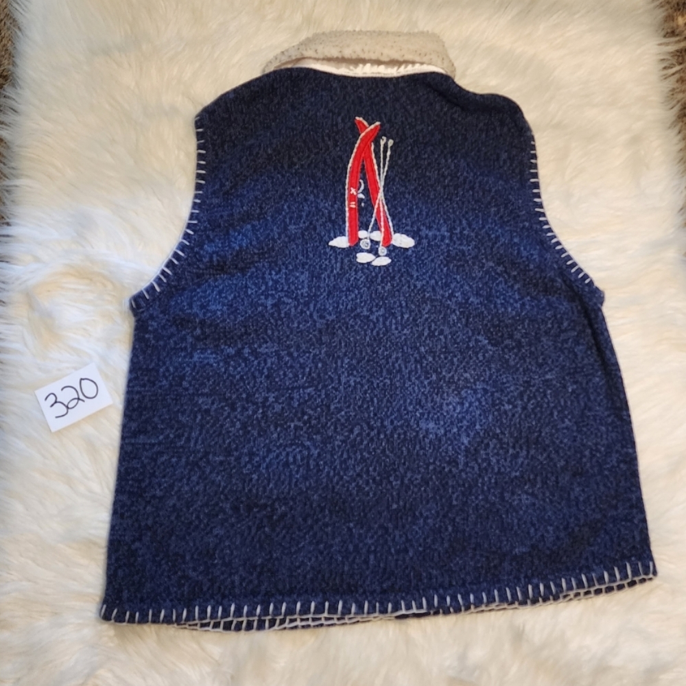 VINTAGE Holiday Not So Ugly Christmas Teddy Bear Embroidered Zip-Up Cardigan - Picture 9 of 14
